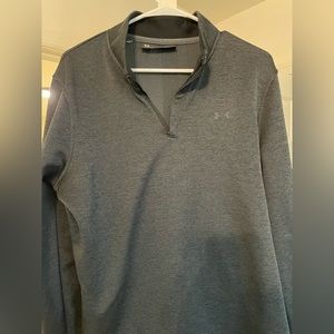 Like new, Mens gray under armour quarter zip. Only worn a few times